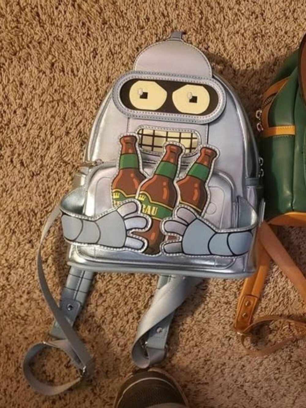 loungefly wondercon futurama bender backpack